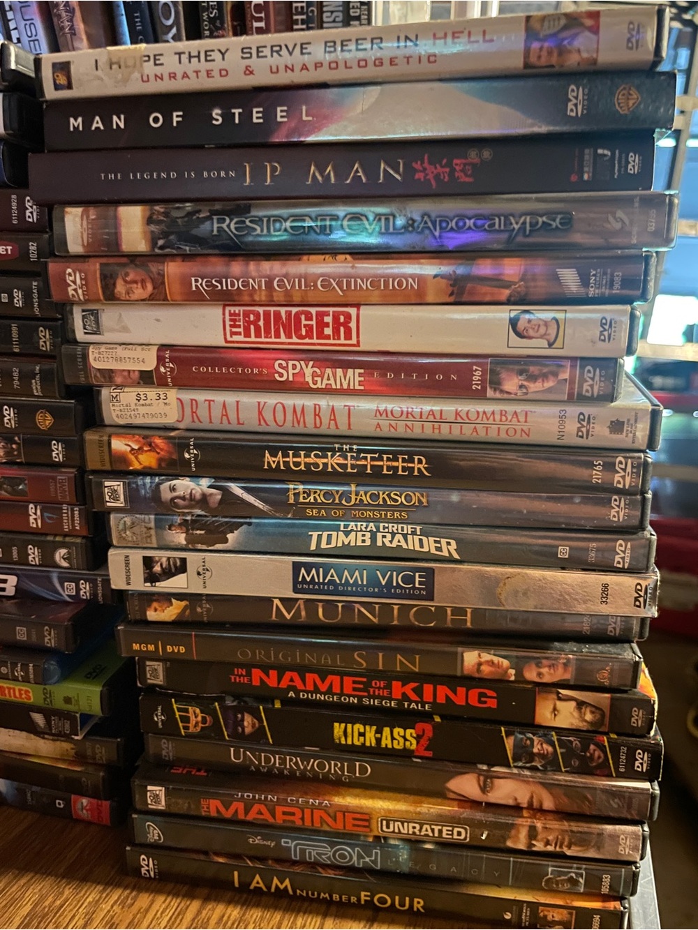 Assorted DVD Movie Collection - Mixed Titles (Black/White)